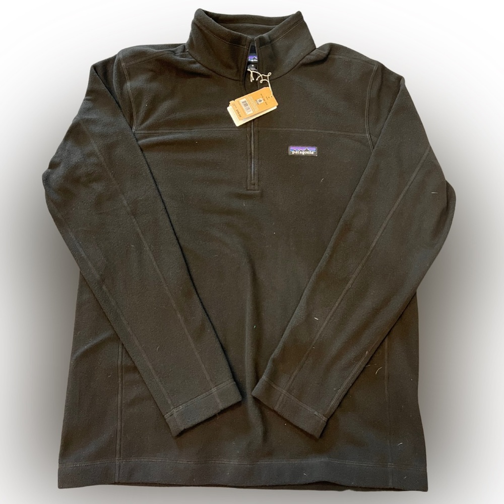 Patagonia black fleece size medium new with tags